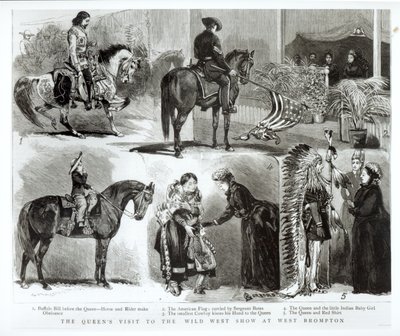 La visite de la reine au Wild West Show à West Brompton, 1887 - Alfred Chantrey Corbould